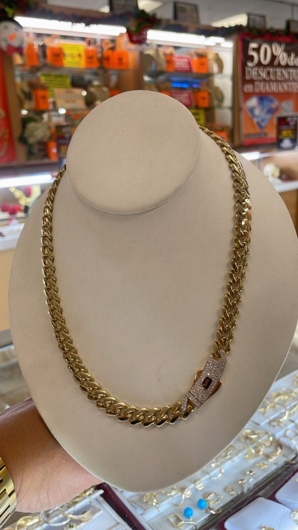 Cadena Mónaco En Oro 14k Garantizada