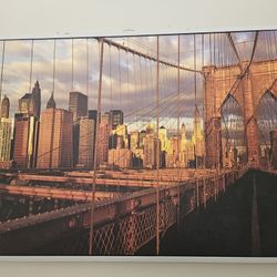 Gorgeous Large Framed GOLDEN GATE BRIDGE