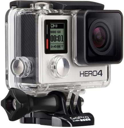 GoPro Hero 4 Silver Camcorder Action 4K 12 MP Ultra HD Camera Touch Screen