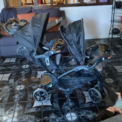 Sit and stand stroller