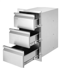 VEVOR BBQ gabetero 15" W × 25.4"H Hx 19" D,
