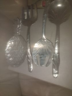 Silver Serving Set From Early 1800's Rare