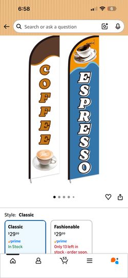 Large Coffee Sign 