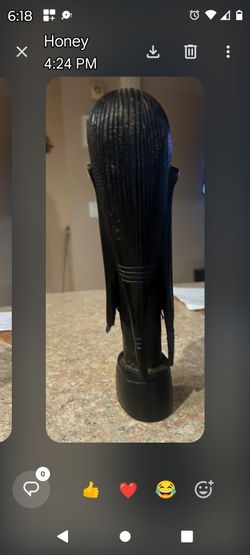 Stone Curved African Head