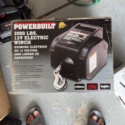New In Box Powerbuilt Electric Winch