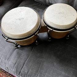 Latin Percussion CP Traditional Wood Bongos Dark Wood  