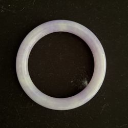 Natural Lavender Jade Bangle 