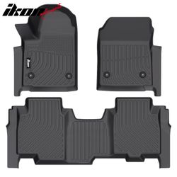 Fits 2024-2026 Chevy Silverado EV GMC Sierra EV TPE 3D Floor Mats Cargo Liner Carpet