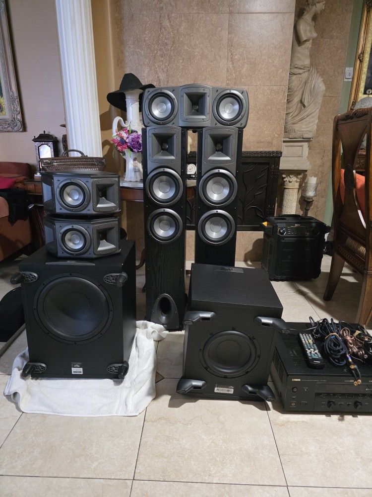 Klipsch Synergy Surround Sound with Yamaha HTR-5960 Receiver.