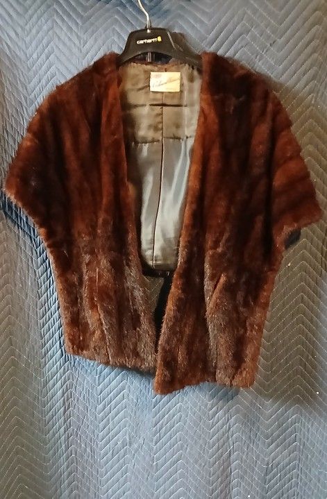 Mink Fur Wrap Stole Medium Made In Tacoma By Larchmont Furrier