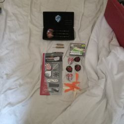 LAZER DARTS AND ACCESSORIES AND CASE AND EXTA STUFF