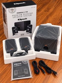 open box 📦 Klipsch ProMedia 2.1 THX Certified Speakers 🔊 original $167