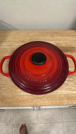 Le Creuset Red Enameled Cast Iron Dutch Oven