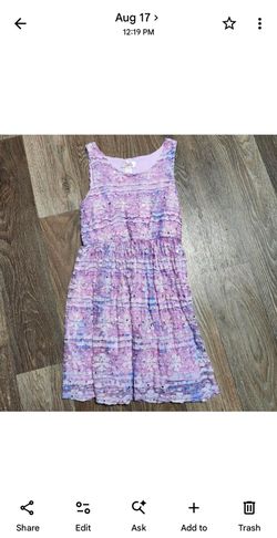 Justice Girls Sleeveless Tiered Dress