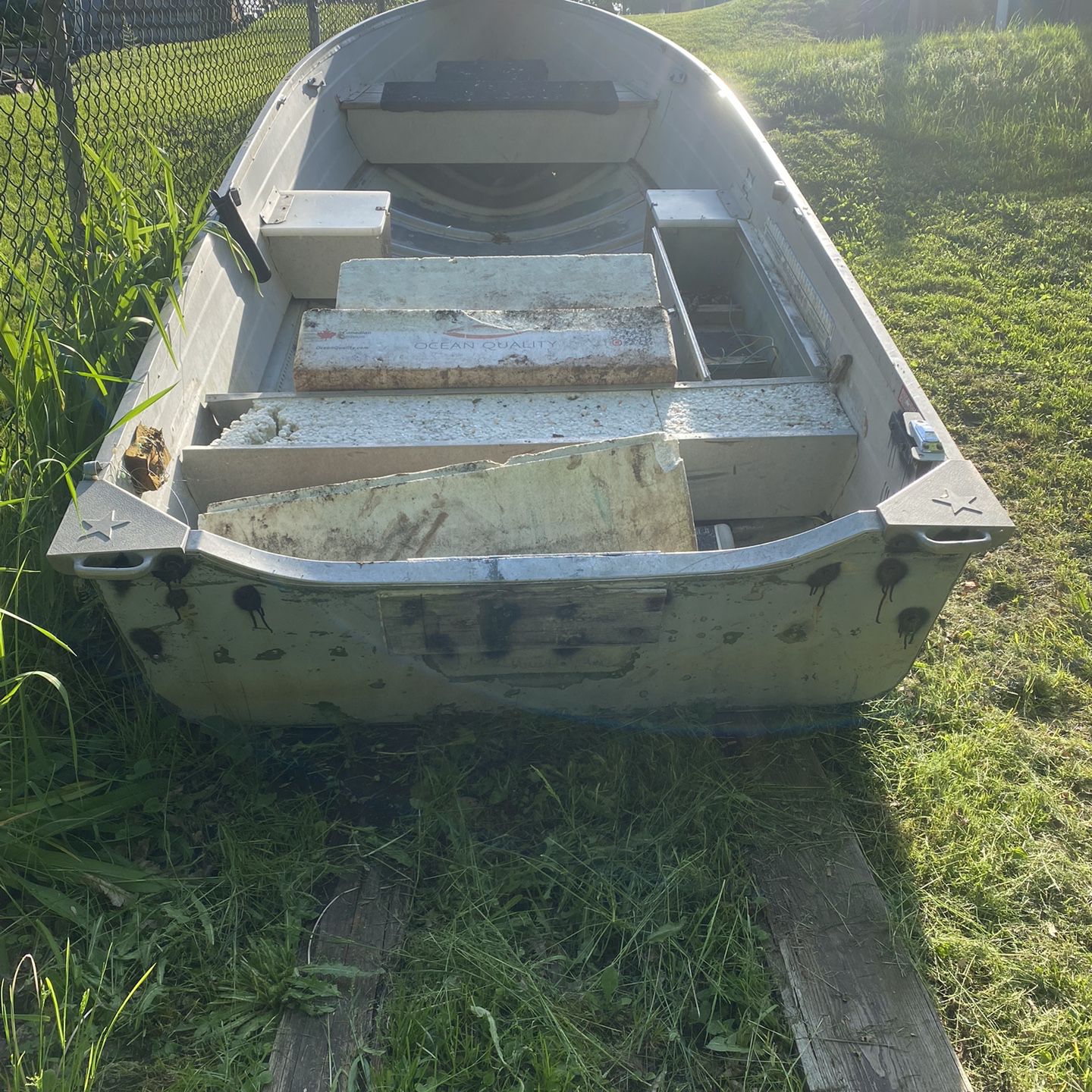 Aluminum Boat 14fs With Trailer For Free 
