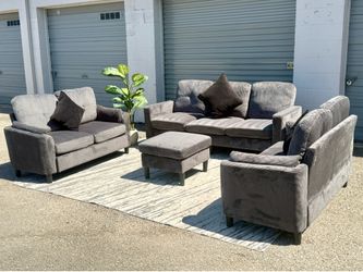 🛋️ Brand New Gray 3-Piece Sofa Set | Free Same-Day Delivery | Dallas TX
