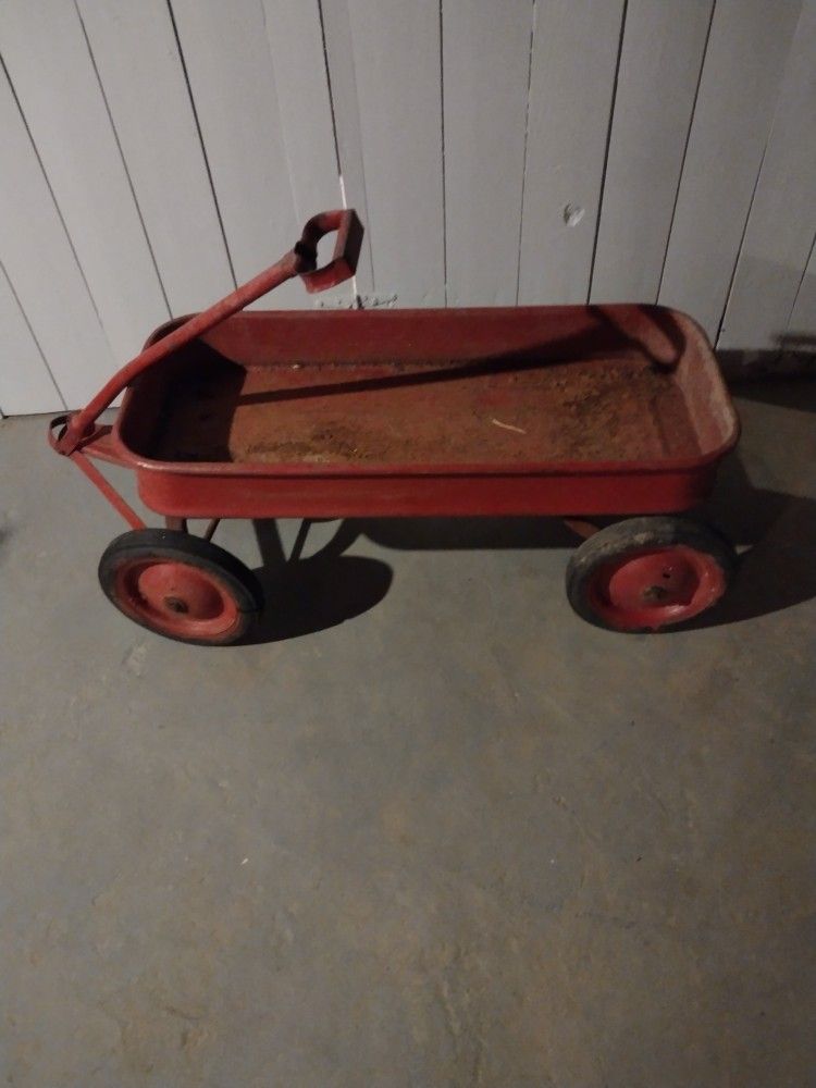 Old Unbranded Wagon Solid Metal