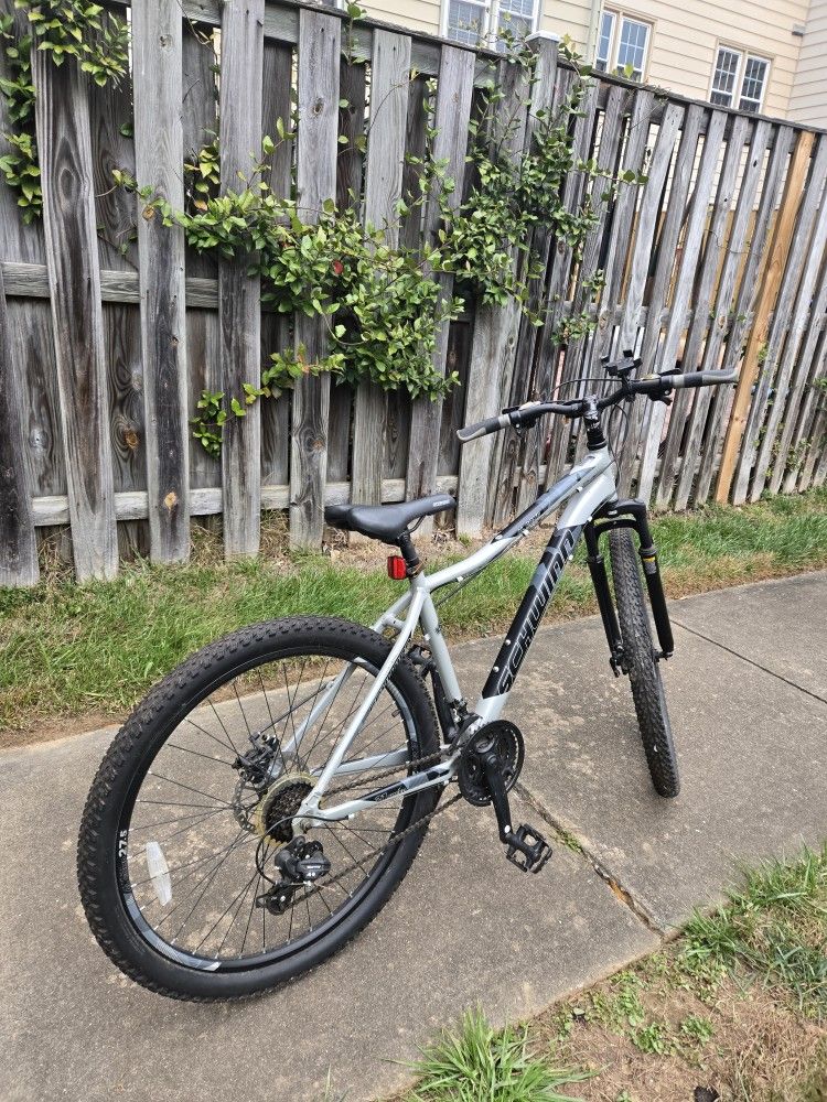 Men's 27.5" AL Comp Mountain Bike Off Road Tires, 21-Speed Bicycle, Silver