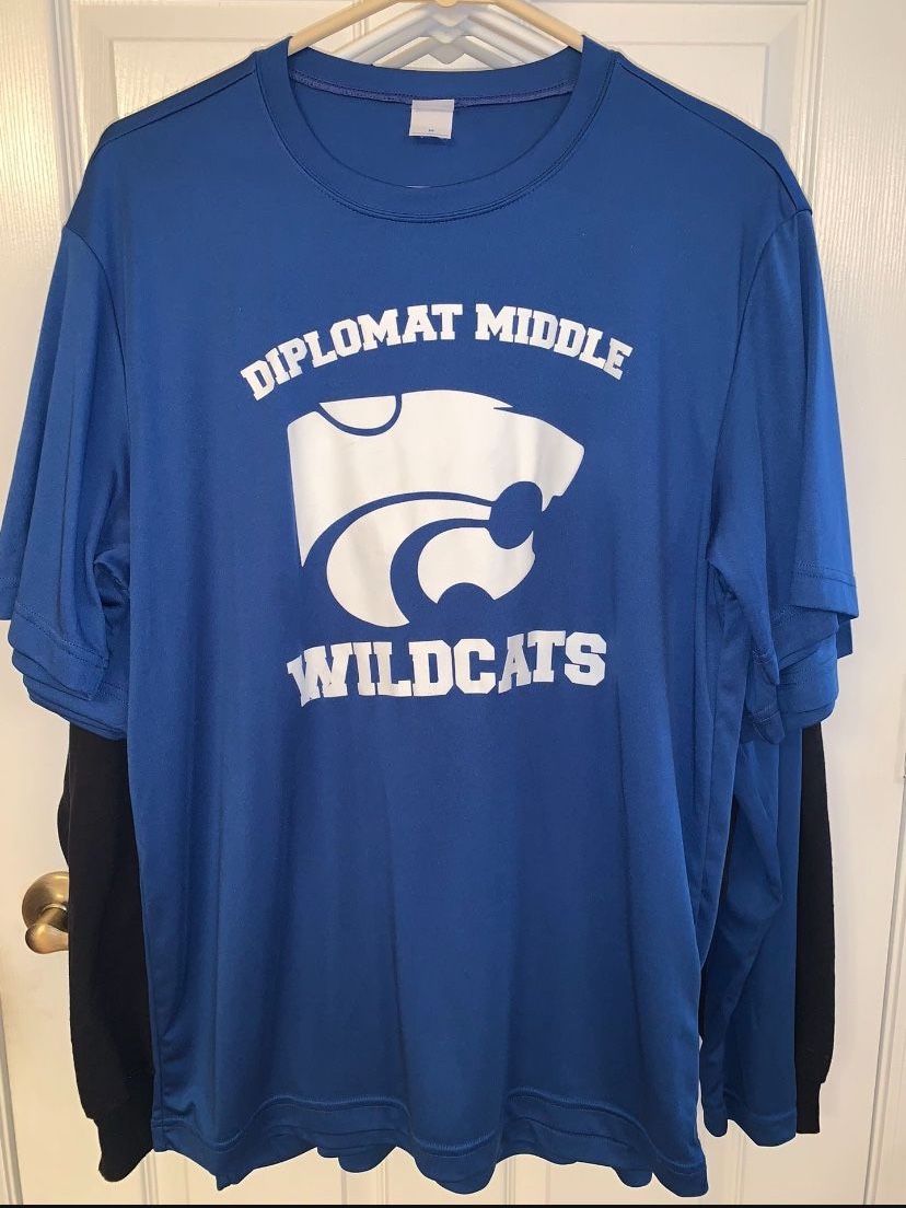 Diplomat Middle School Shirts & Zipper Sweatshirt- Sold separately, Short sleeve $10.00, Long Sleeve $15.00 & Sweatshirt $25.- never worn