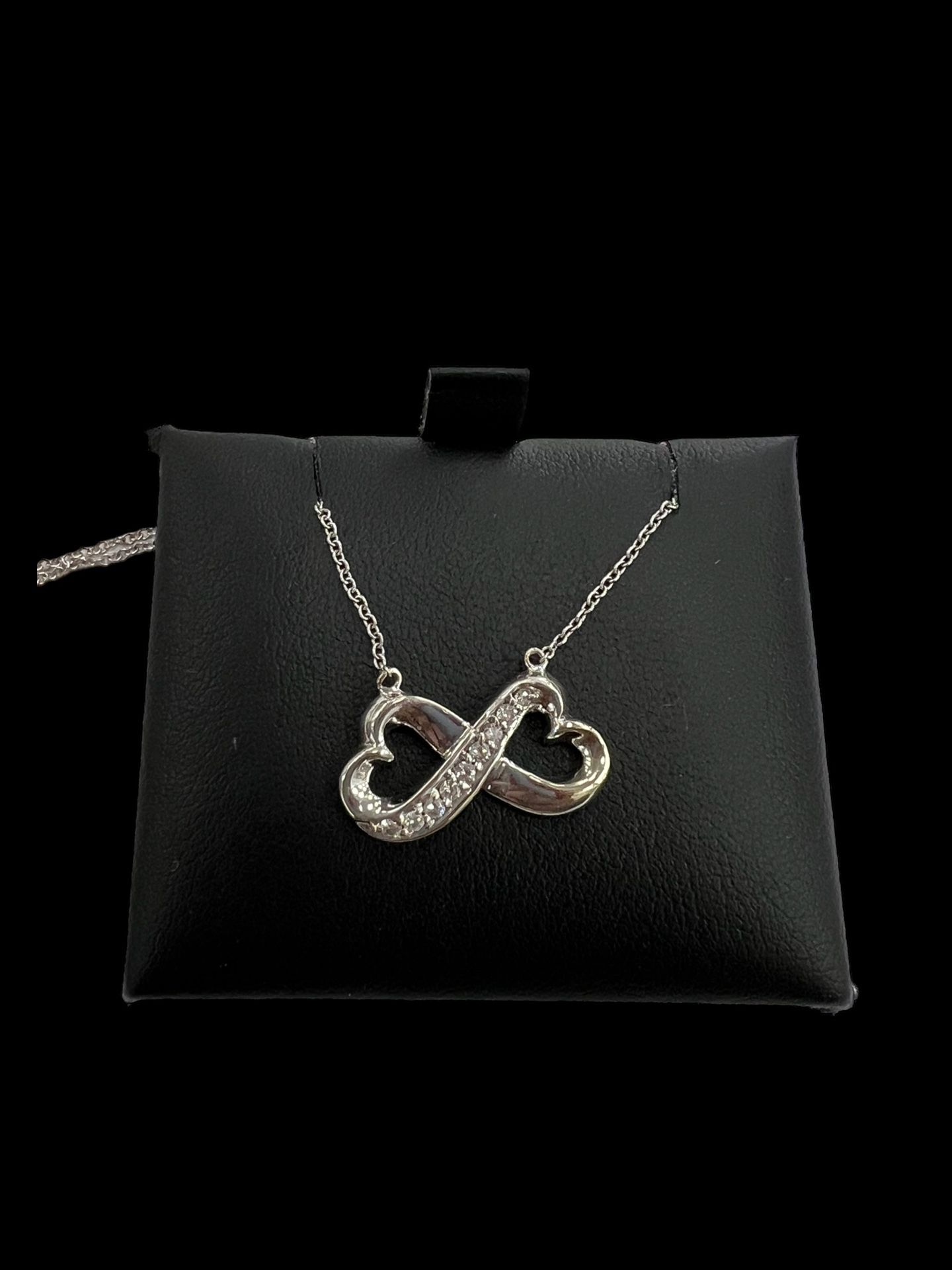 18inch 18k Gold And Diamond Chain With Infinity Pendant 