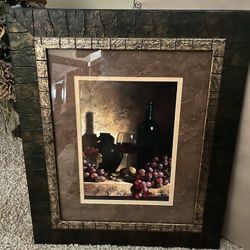 Wall Hanging.  Wine And Grape Themed 