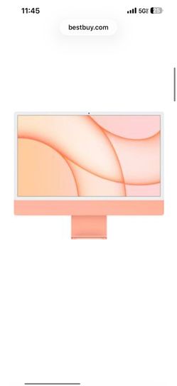 iMac 24" with Retina 4.5K display All-In-One - Apple M1 - 8GB Memory - 256GB SSD - w/Touch ID - Orange