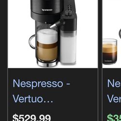Nespresso vertuo Lattissima coffee machine