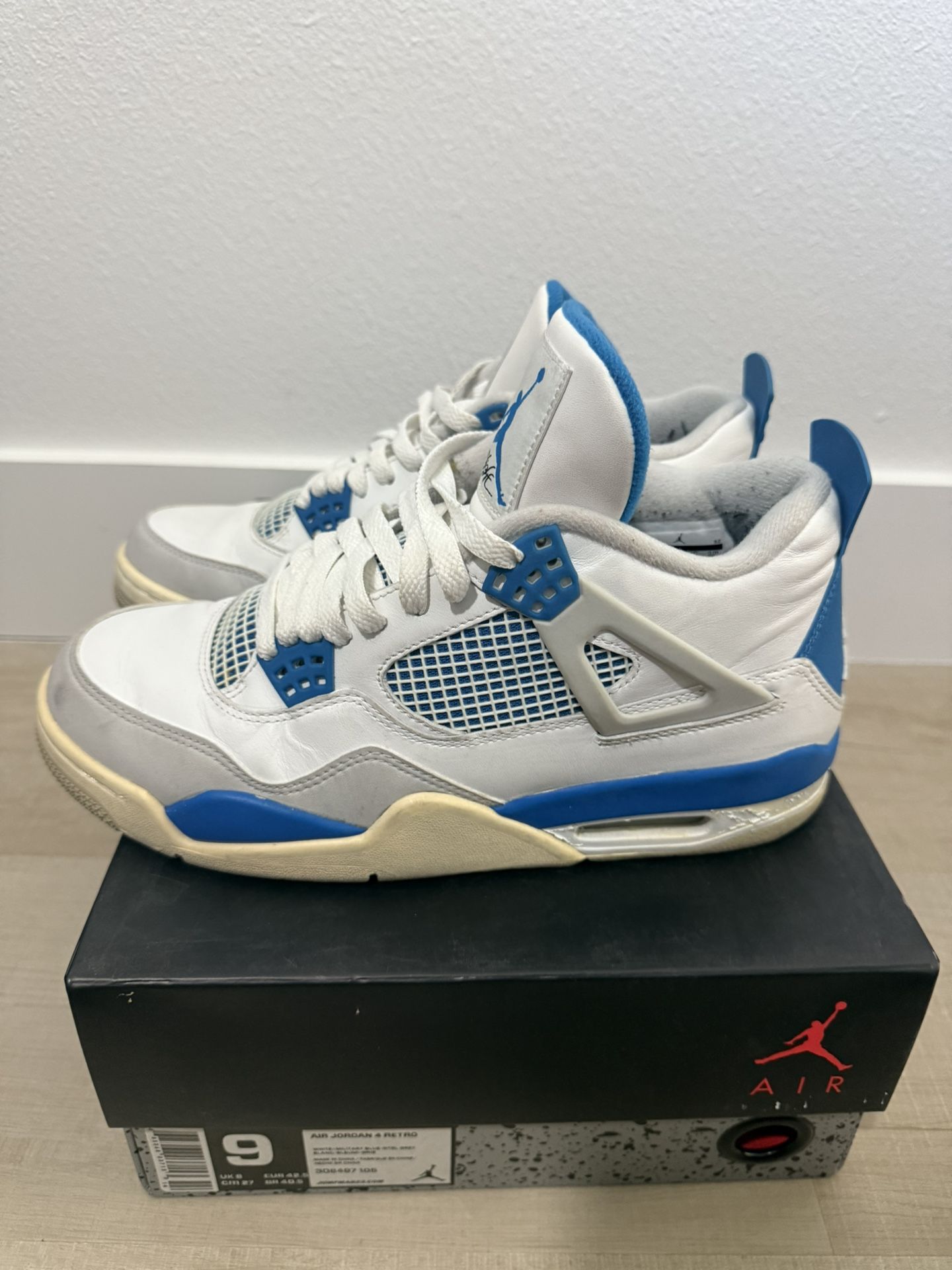 Air Jordan 4 Retro Military Blue 2012 Sz 9
