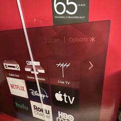 New TCL 65” TV Roku, + New Tv Mount / Unopened, Ready For Pickup Today