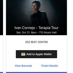 Ivan Cornejo Terapia Tour Tickets 