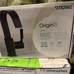 Orbit, Single Handle Bath Faucet Mat Black