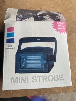 Mini Strobe Light with Color Gels