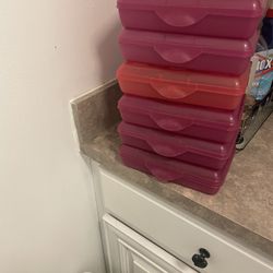 Seven plastic container $2 each