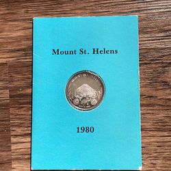1980  Mount St. Helens Commemorate 999 Silver Coin