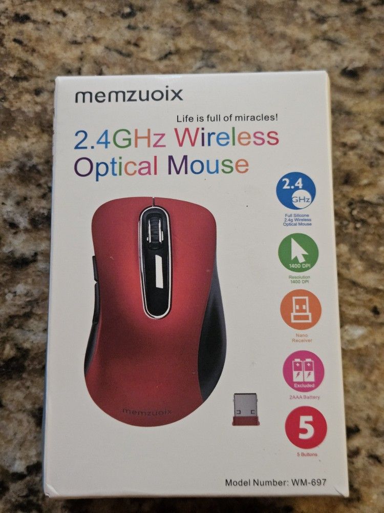 MEMZUOIX 2.4GHz WIRELESS OPTICAL MOUSE 