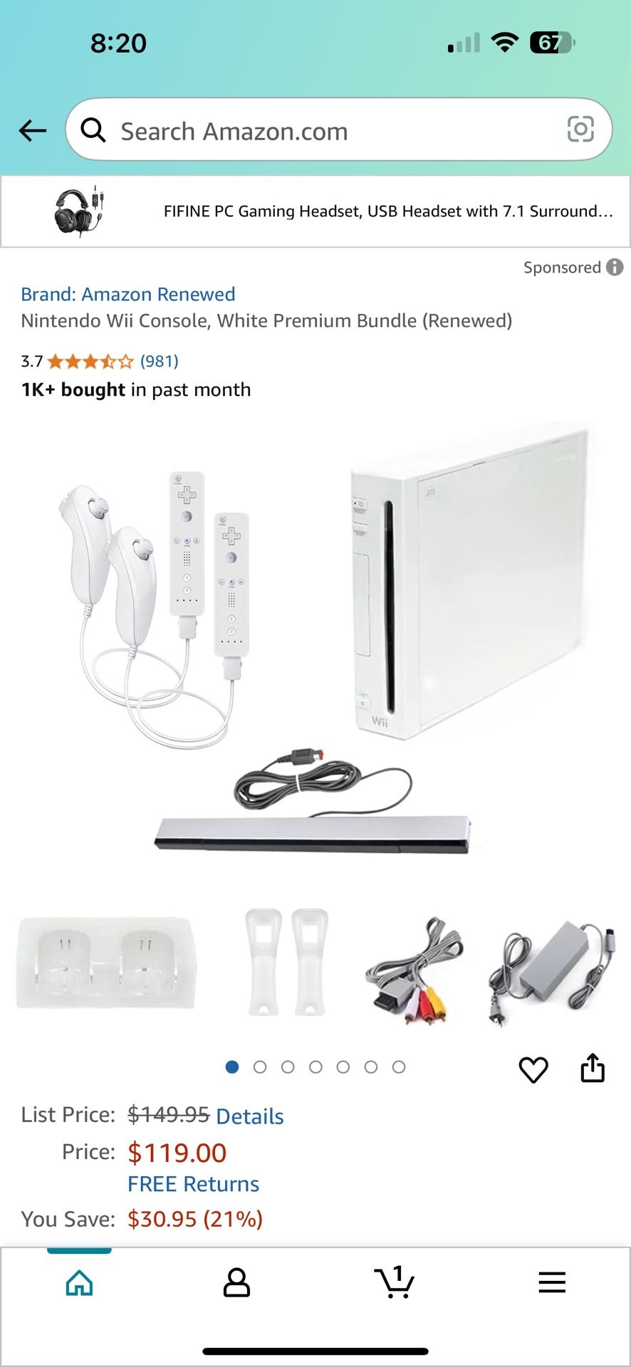 Nintendo Wii Consola