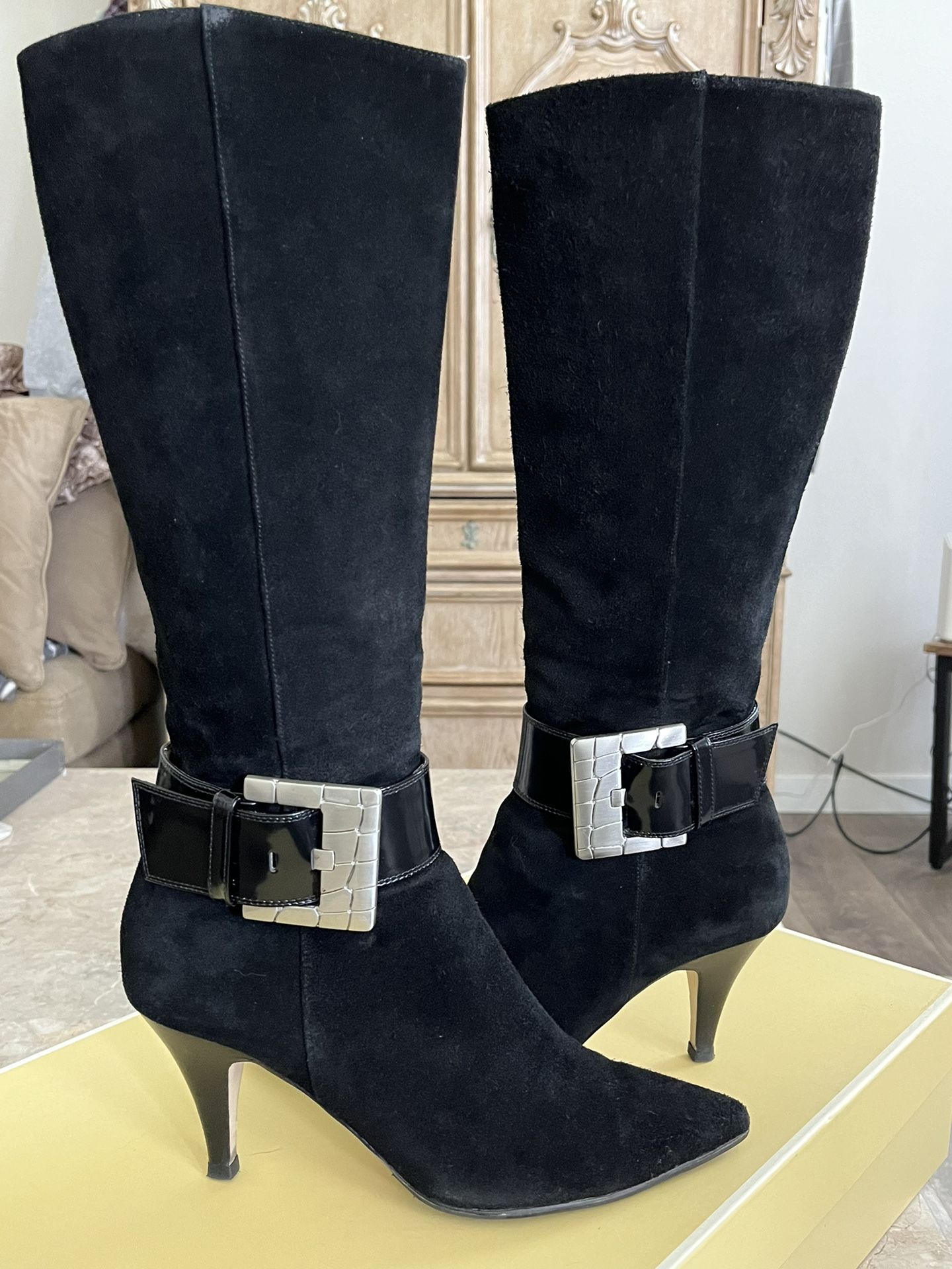 Michael Kors Women’s Black Suede Boots Size 7 1/2 from Macy’s - PENDING SALE