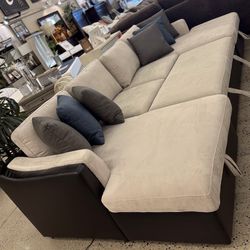 Sectional With Pull Out Sleeper & Storage 