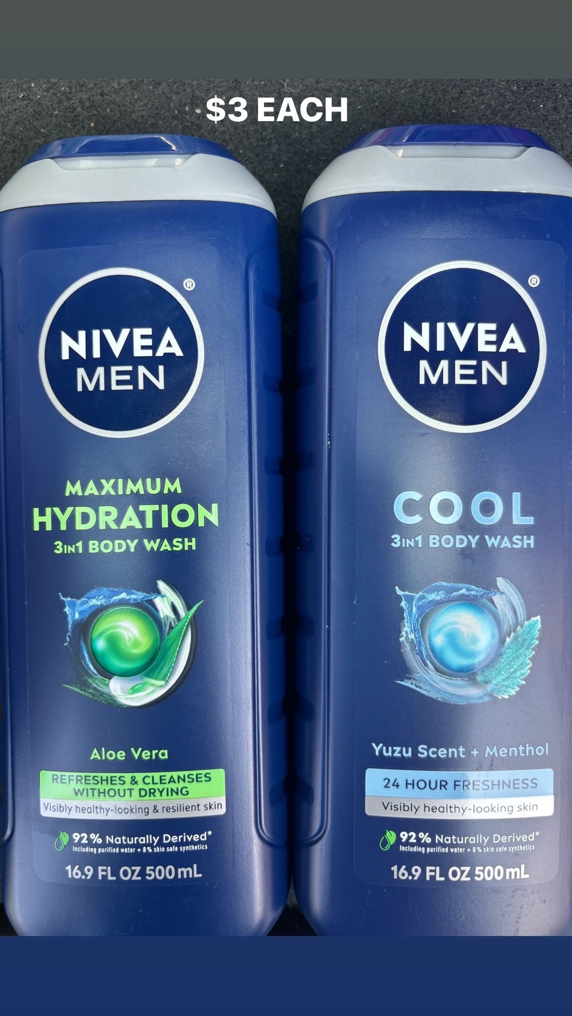 Nivea Men Body Wash $3 Each Cash Only Pickup Only