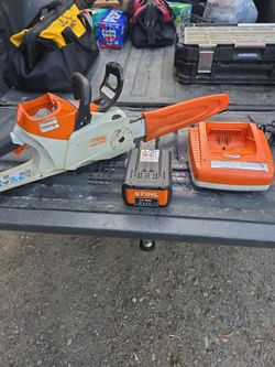 Cordless stihl msa 220c chain saw