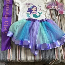 Mermaid Outfit Set Size 4/5