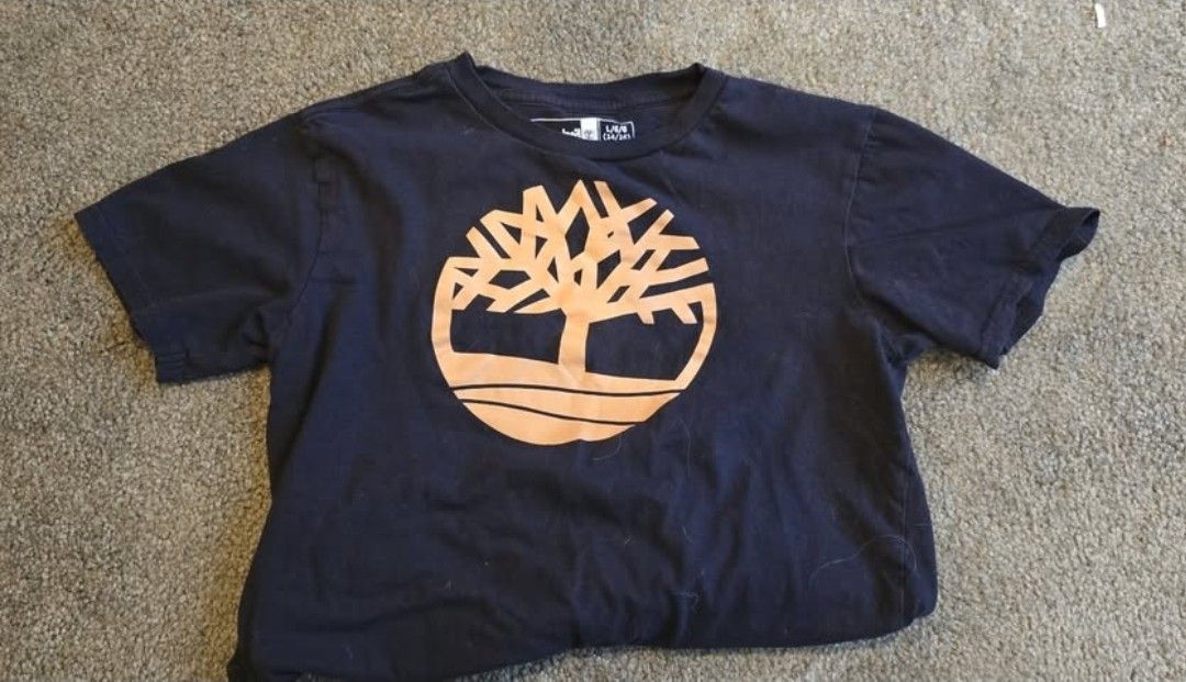 Youth L Black Timberland Tshirt