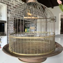 Antique Brass Bird Cage