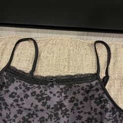 Dressy Dress black with small flowers