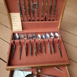 antique Silverware set, Silver plated , 