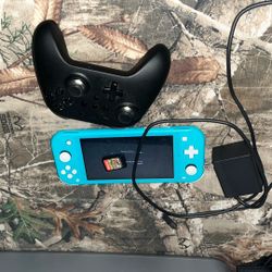 Nintendo Switch Lite With Minecraft Charger And A Gulkit Controller 
