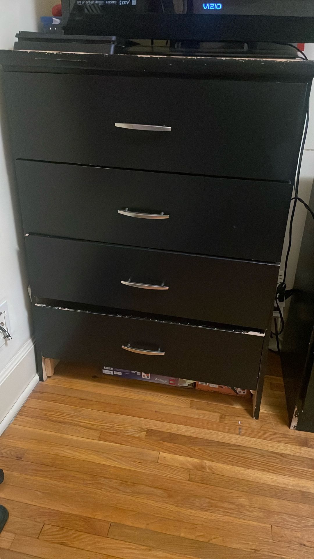 Black wooden dresser