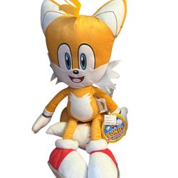 Tails Plush – Sonic the Hedgehog – 17” Franco Cuddle Pillow Buddy / Phunny Plush NWT