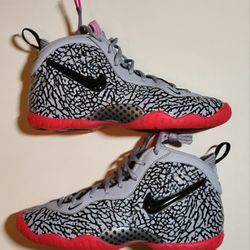 Pre-Owned Kid's Nike Air Foamposite Pro Elephant Print Size 7Y (GS