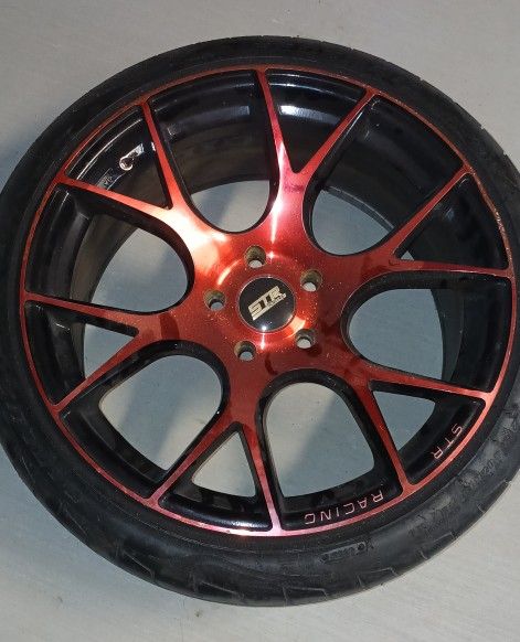 $350 OBO STR RACING RIMS WITH LOWPROFTIRES